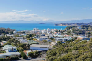 披露山公園・展望台より富士山、江の島方面を望む（撮影日：2023.02.21）